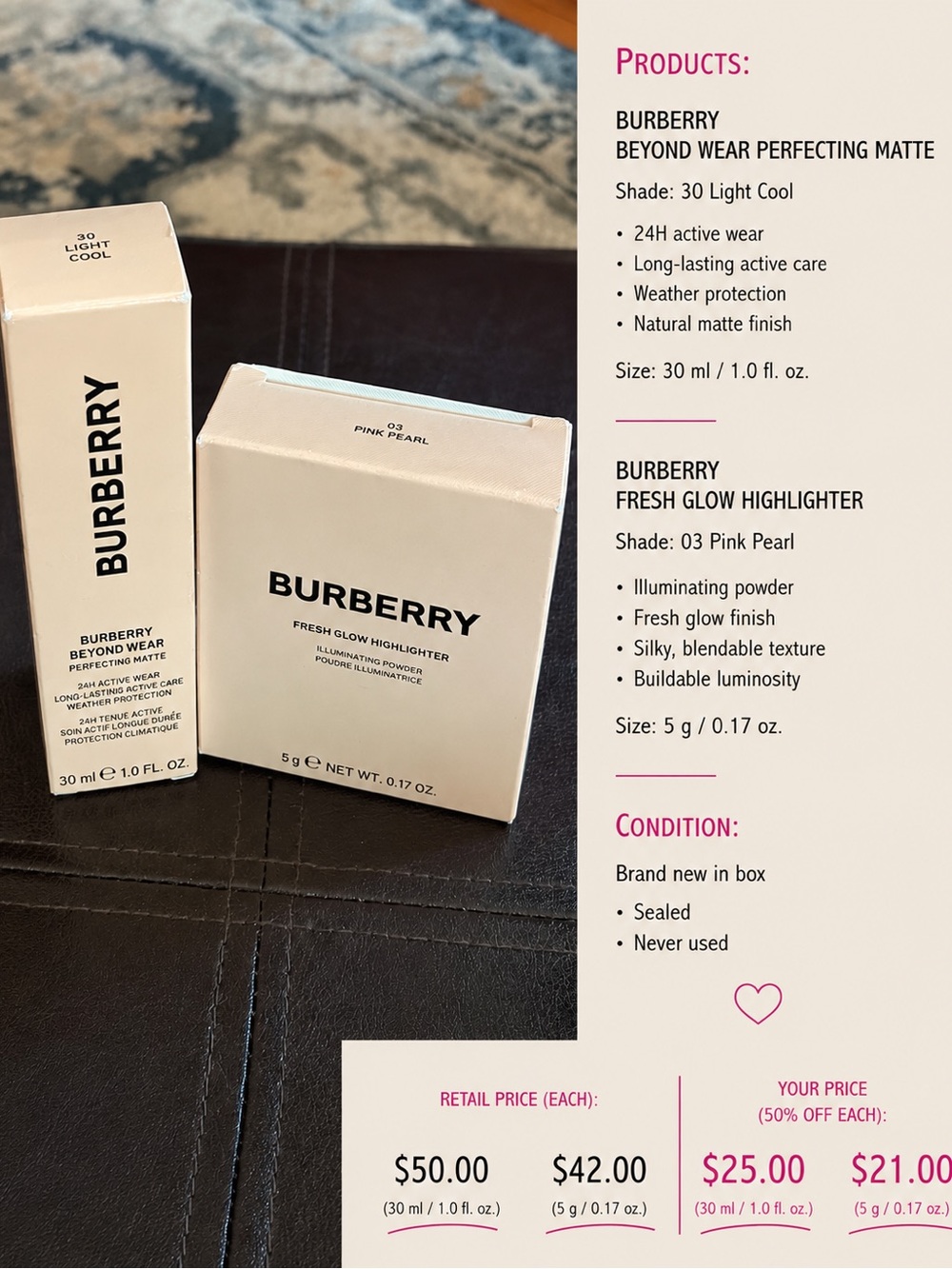 Burberry Fresh Glow Highlighter - Pink Pearl